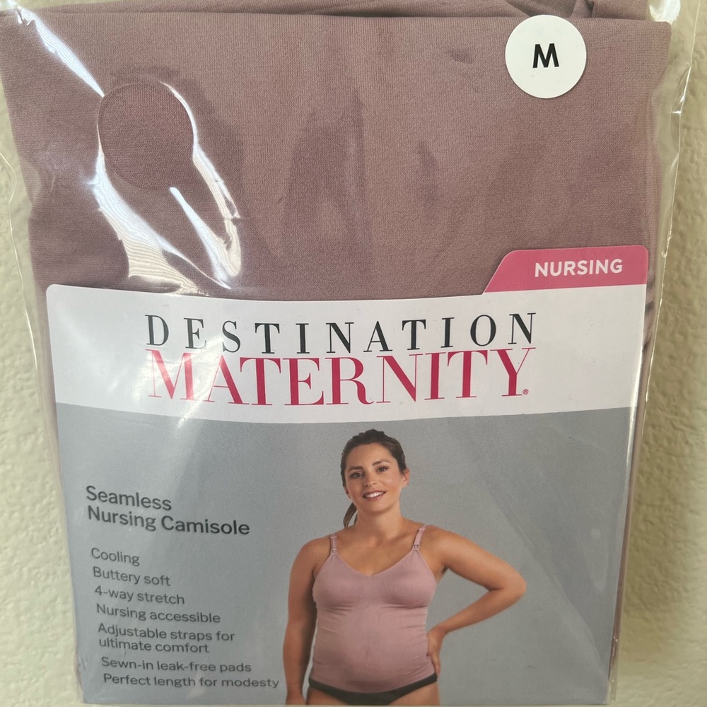 Women’s Pink Nursing Camisole from Destination Maternity Size: M